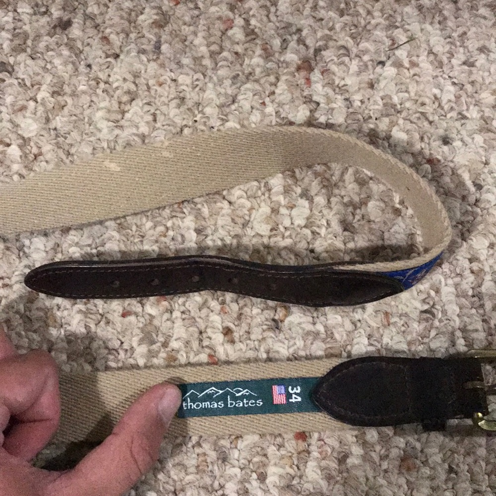 Thomas Bates Fly Fishing Ribbon Belt - Picture 3 of 3